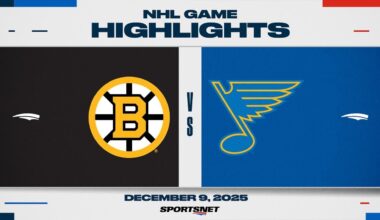 NHL Highlights | Bruins vs. Blues - December 9, 2025