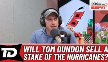 Carolina Hurricanes owner Tom Dundon reportedly looking to sell a minority stake of team