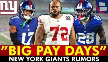 MAJOR Report on Giants Free Agents via ESPN ft. Wan’Dale Robinson, Jermaine Eluemunor, Cordale Flott