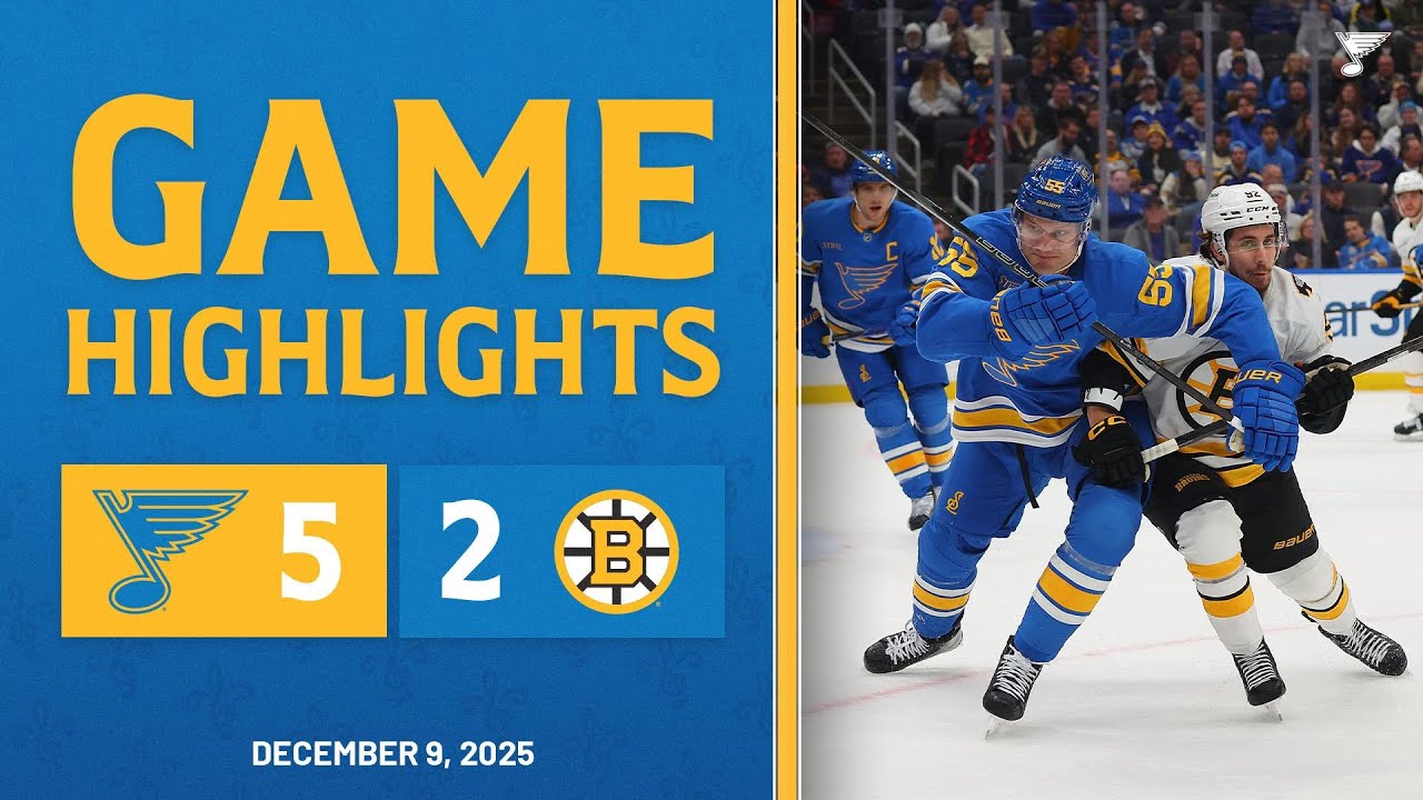Game Highlights: Bruins 5, Blues 2