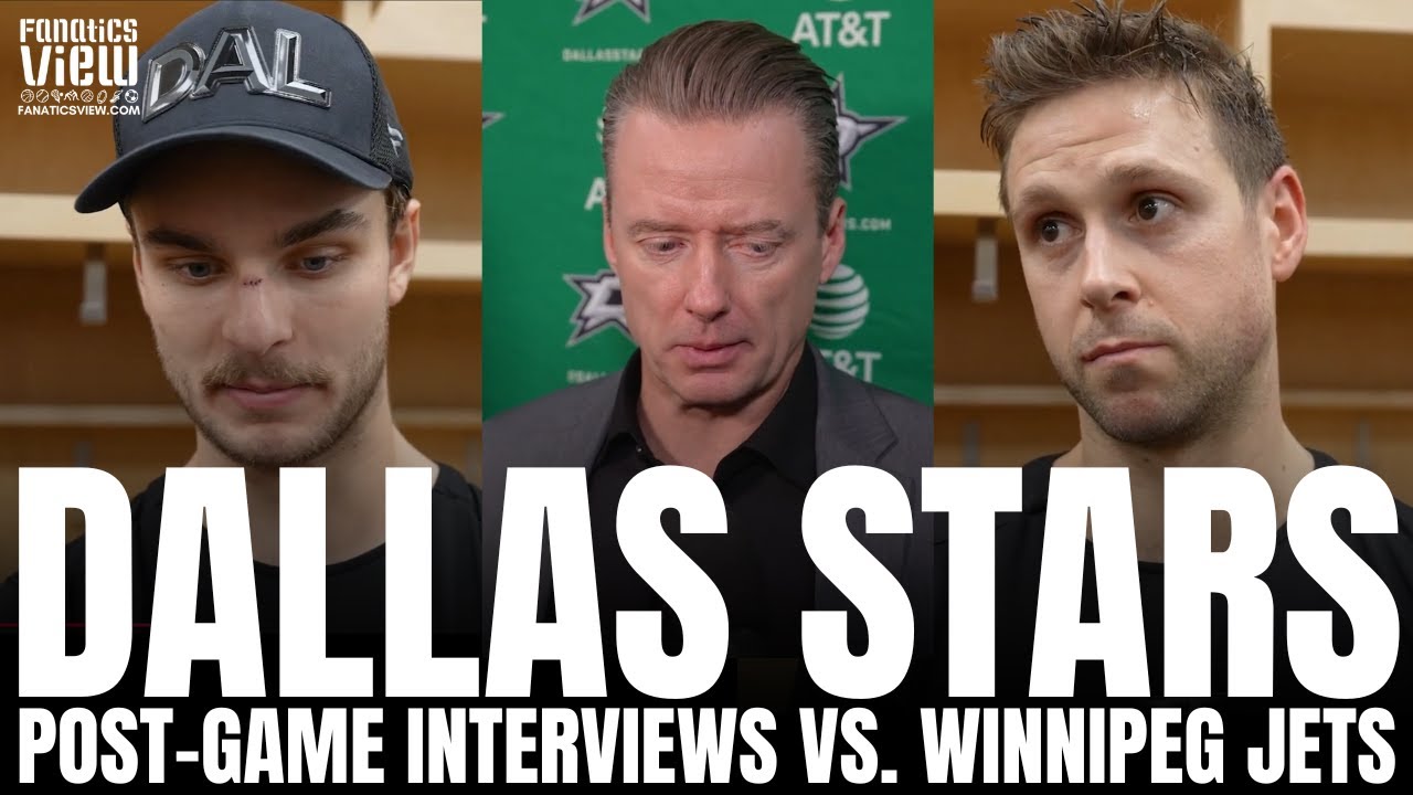 Wyatt Johnston, Casey DeSmith, Esa Lindell & Glen Gulutzan Recap Dallas Stars Win vs. Winnipeg Jets