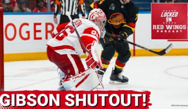 John Gibson's FIRST shutout as a Red Wing is the reason Detroit beats Vancouver