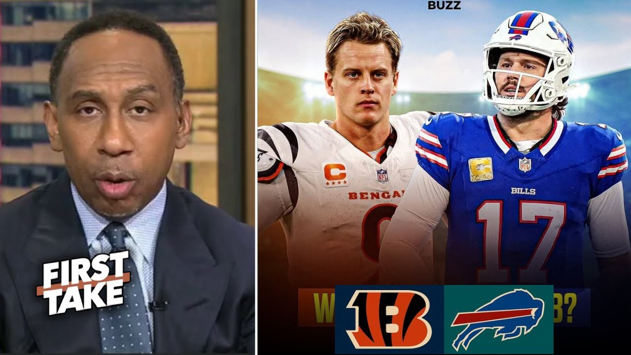 FIRST TAKE | Stephen A. Smith BOLD predicts to Bengals vs Bills: Joe Burrow or Josh Allen?