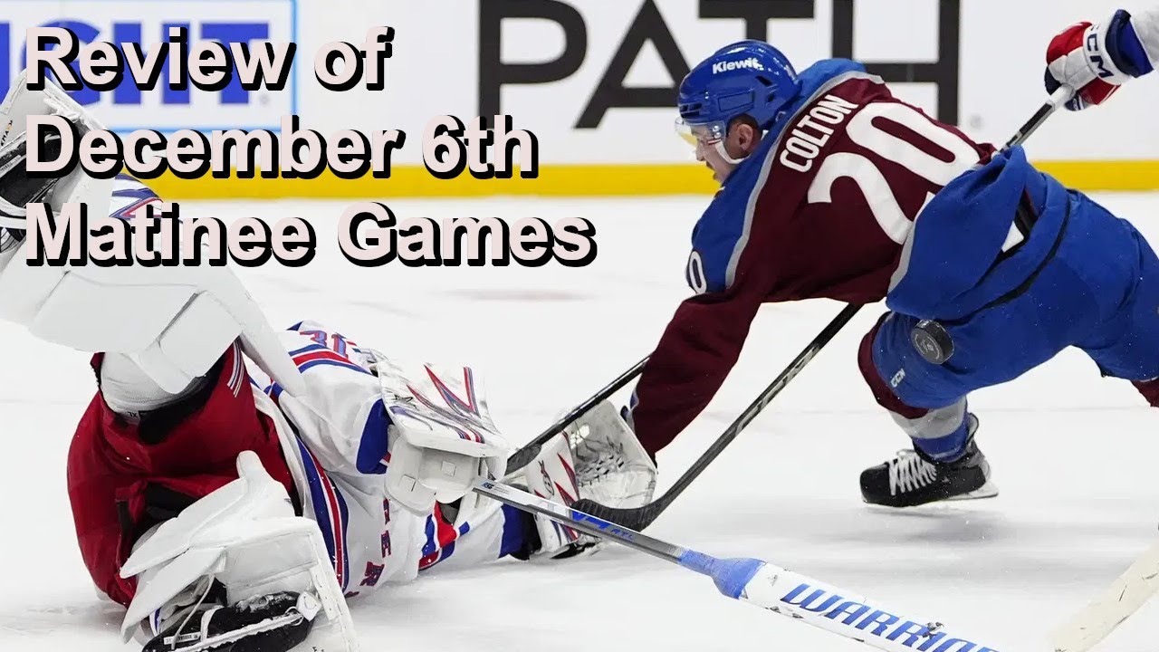 Review of Avalanche vs Rangers, Blue Jackets vs Panthers
