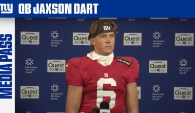 Jaxson Dart on Returning From the Bye Week | New York Giants