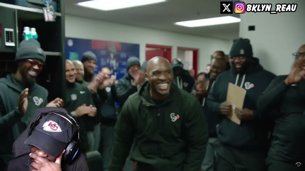 CHIEFS FAN REACTS TO! Texans Locker Room Celebration Win Over Chiefs!