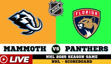 🔴LIVE : Florida Panthers Vs Utah Mammoth | NHL 2025 | NHL Live SCOREBOARD