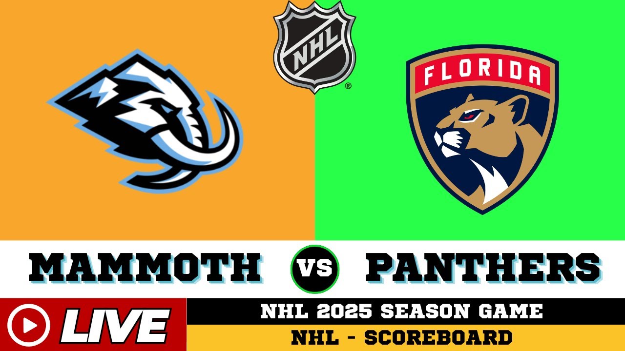 🔴LIVE : Florida Panthers Vs Utah Mammoth | NHL 2025 | NHL Live SCOREBOARD