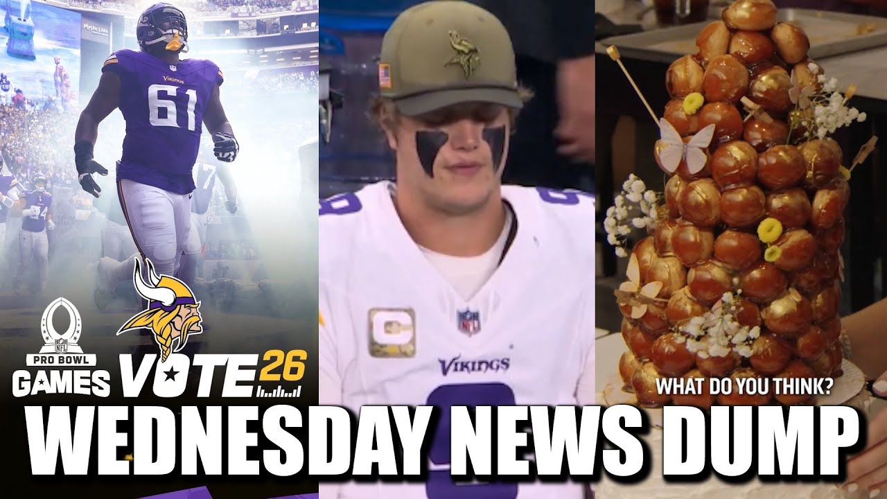 Minnesota Vikings News Dump (12.10.2025) | Redmond Pro Bowl, Quiet Your Mind, Reichard Pastries