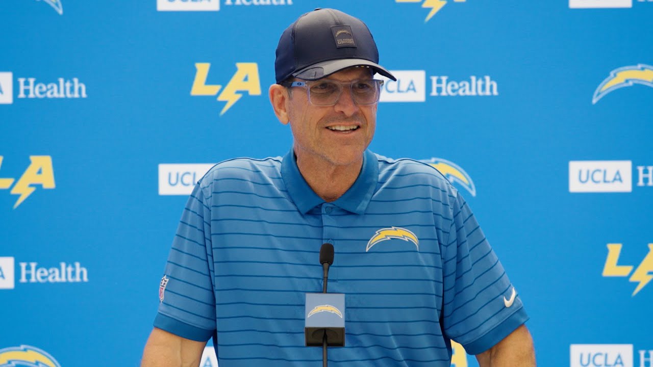 Jim Harbaugh On Primetime Win Over Eagles | LA Chargers