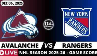 COLORADO AVALANCHE VS NEW YORK RANGERS LIVE 🏒 NHL Game Score Play-by-Play | DEC 06, 2025