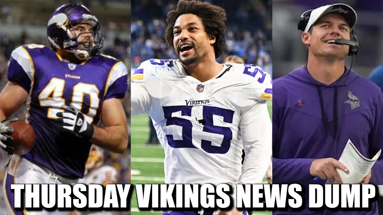 Minnesota Vikings News Dump (12.11.2025) | Kleinsasser HOF, Eric Wilson Pro Bowl, Pure Progression