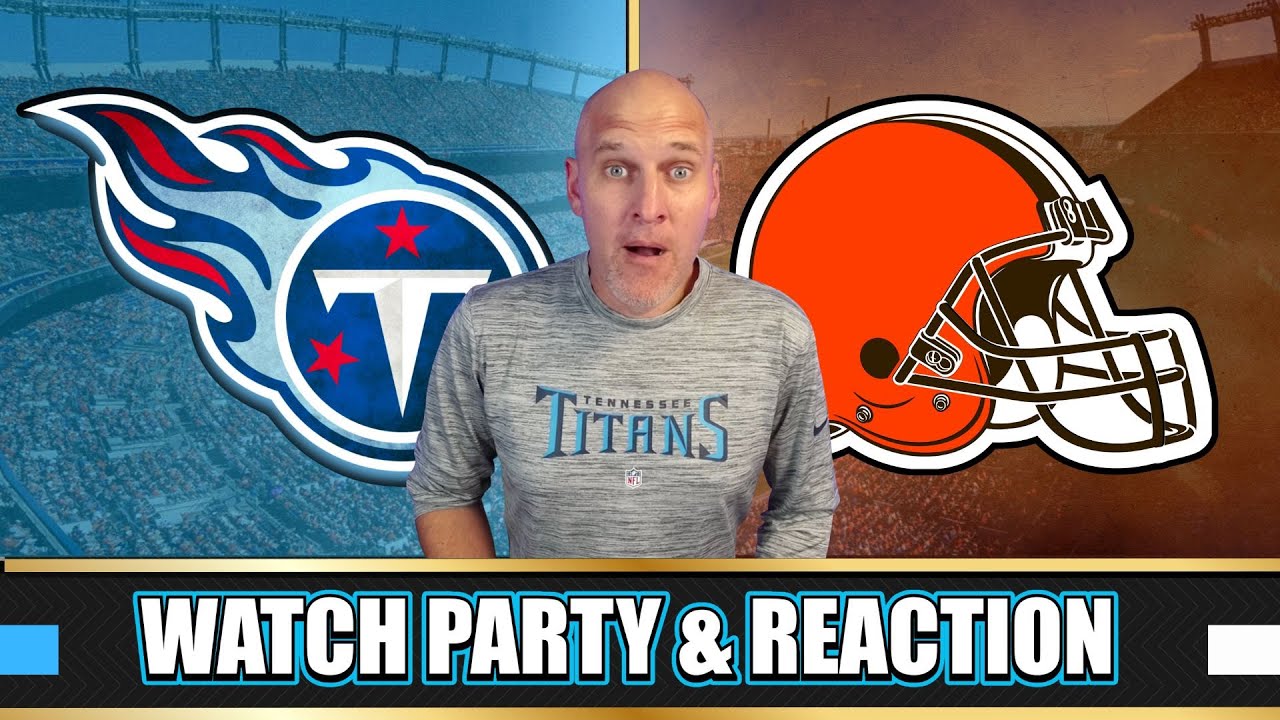 Tennessee Titans vs Cleveland Browns Live Streaming Watch Party | NFL Football 2025