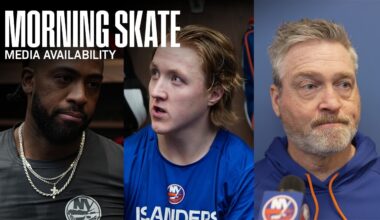 New York Islanders Morning Skate Availability | NYI vs ANA