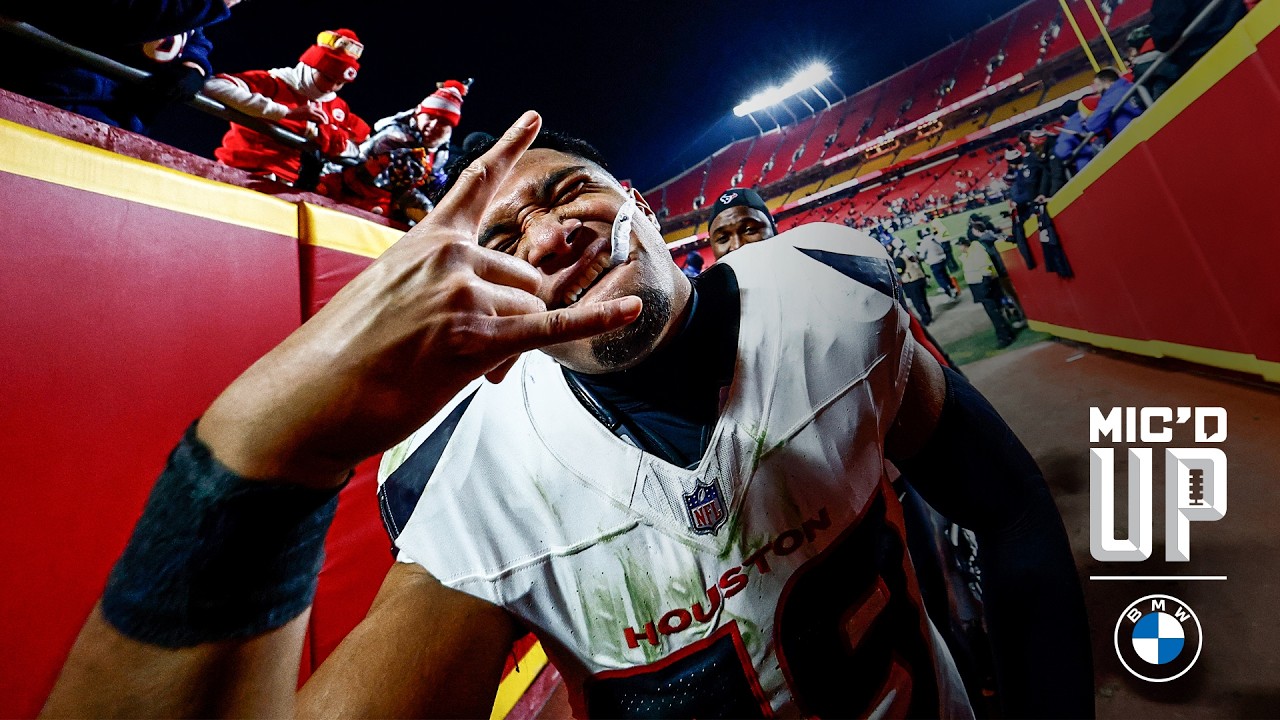 Henry To’oTo’o Mic’d Up Unfiltered Sound From the Texans Win Over the Chiefs