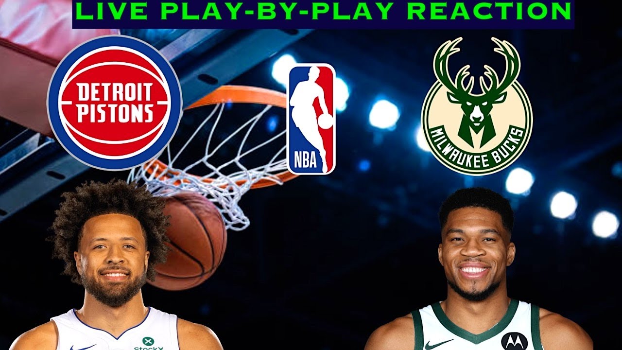 Detroit Pistons vs Milwaukee Bucks NBA Play-By-Play Reaction 12/3/25 LIVE