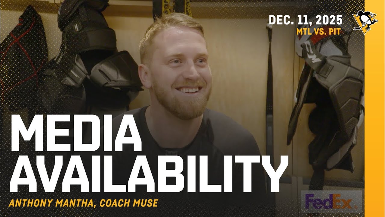 Mantha, Muse Media Availability (12.11.25) | Pittsburgh Penguins