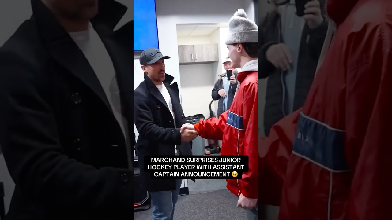 Good guy Brad Marchand 🤝