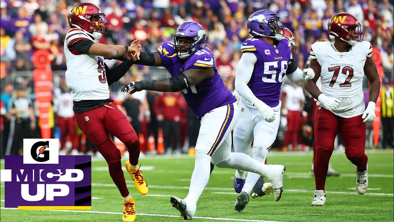 Jalen Redmond Mic'd Up During Minnesota Vikings Win Over Washington Commanders