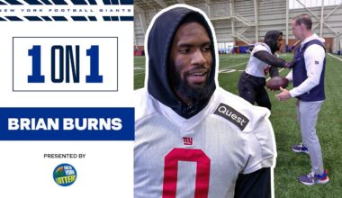 Brian Burns 1-on-1 with Shaun O’Hara | New York Giants