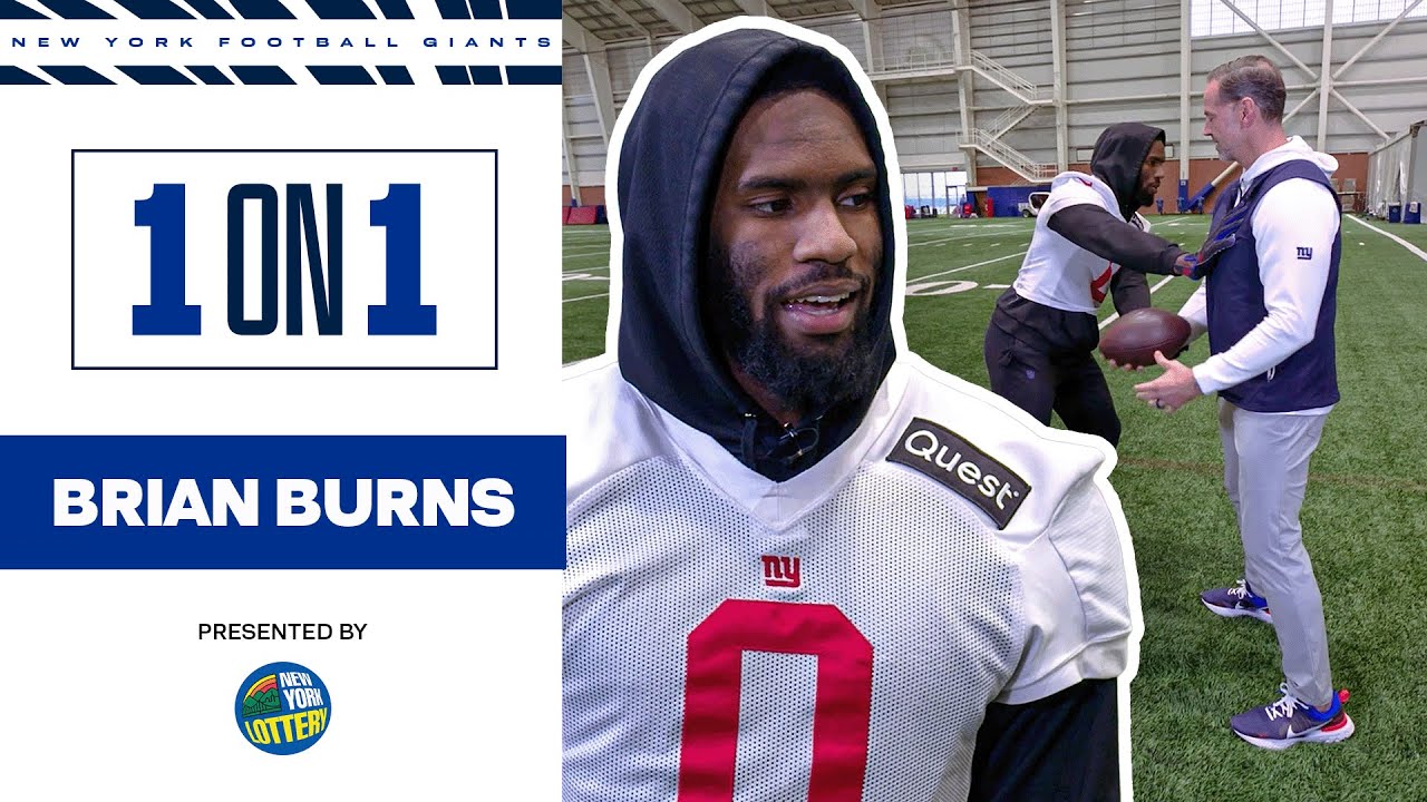 Brian Burns 1-on-1 with Shaun O’Hara | New York Giants