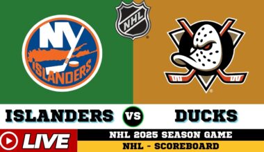 🔴LIVE : Anaheim Ducks Vs New York Islanders | NHL 2025 | NHL Live SCOREBOARD