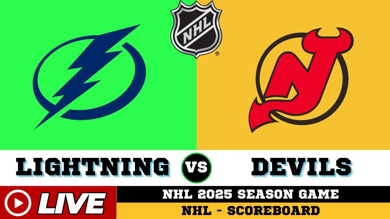 🔴LIVE : Tampa Bay Lightning Vs New Jersey Devils | NHL 2025 | NHL Live SCOREBOARD