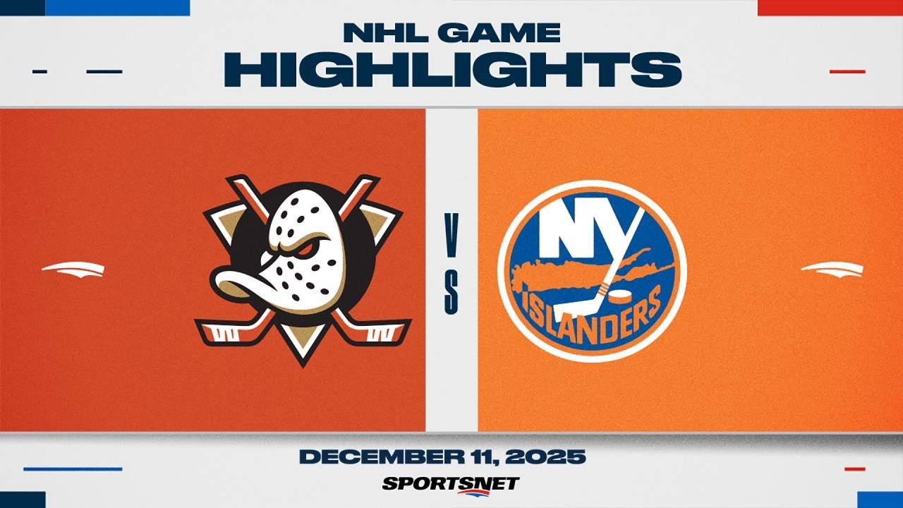 NHL Highlights | Ducks vs. Islanders - December 11, 2025