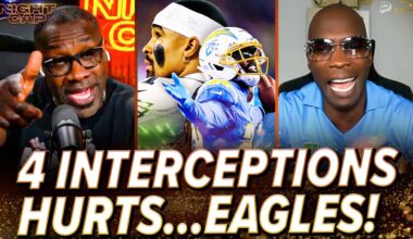 Unc & Ocho GO OFF on Jalen Hurts after 4 INTs vs Chargers to LOSE in OT 22-19! | Nightcap