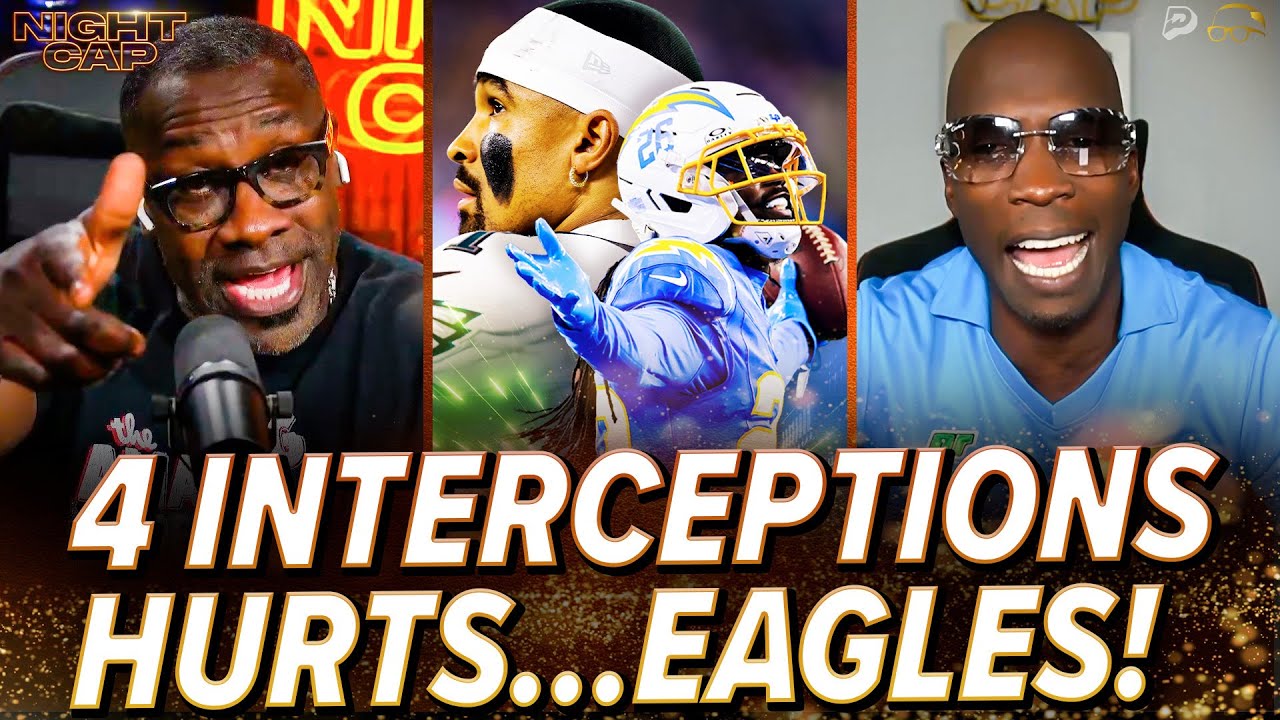 Unc & Ocho GO OFF on Jalen Hurts after 4 INTs vs Chargers to LOSE in OT 22-19! | Nightcap