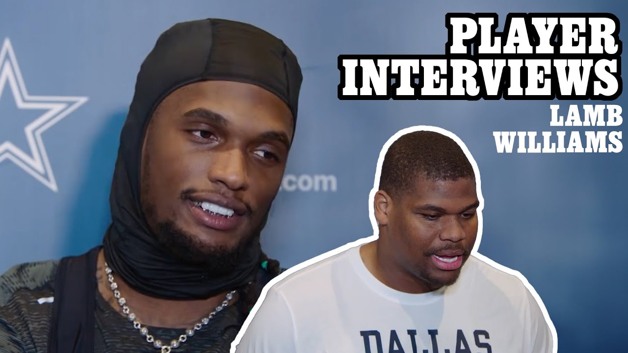 CeeDee Lamb & Quinnen Williams Talk Vikings Week | Player Interviews