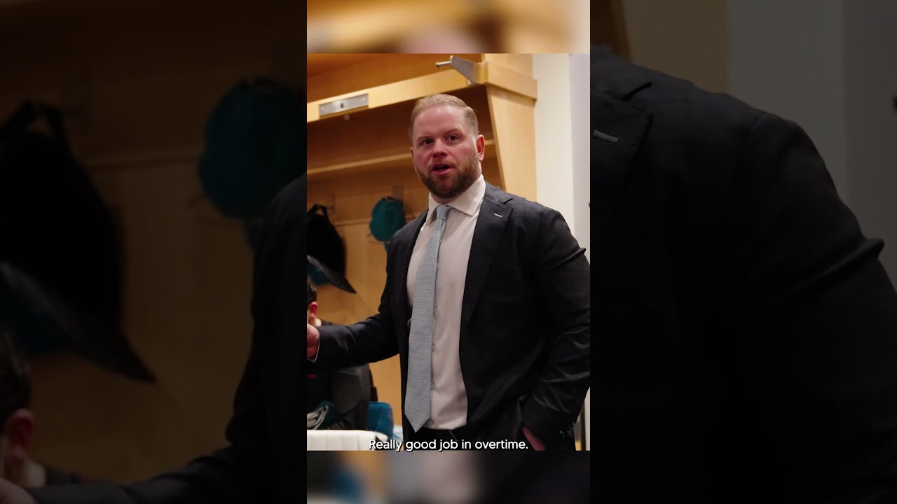 Coach Warsofksy's postgame speech at TOR  #hockey #nhl #sharks