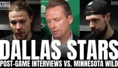Jamie Benn, Miro Heiskanen & Glen Gulutzan Recap Dallas Stars Loss vs. Minnesota Wild