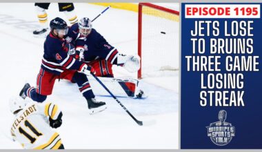 Winnipeg Jets lose to Boston Bruins, three game losing streak