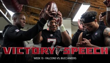 Raheem Morris postgame victory speech after divisional win over the Buccaneers | Atlanta Falcons