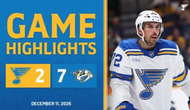 Game Highlights: Predators 7, Blues 2