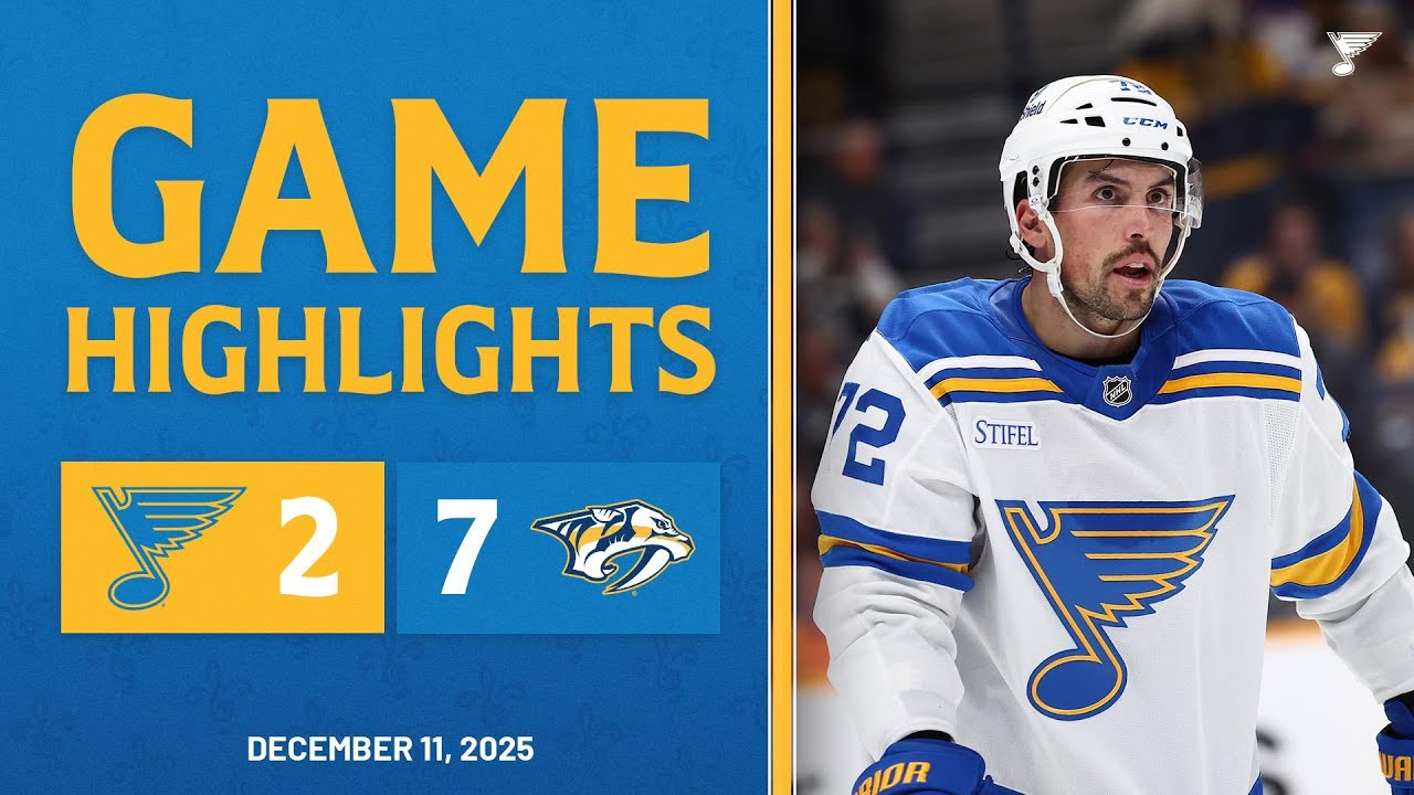 Game Highlights: Predators 7, Blues 2