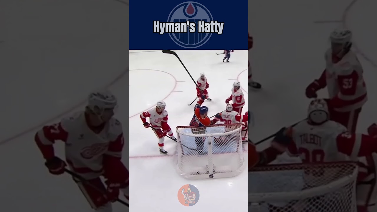 Zach Hyman's Hat Trick Leaves Detroit Red Wings in the Dust