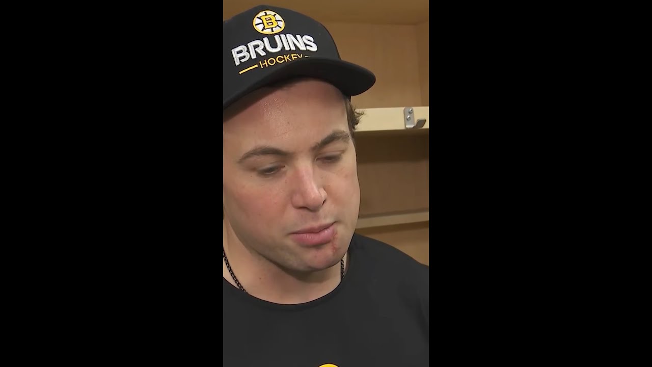 Charlie McAvoy Reacts to His Return to Lineup After Jaw Injury