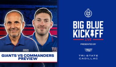 Giants vs. Commanders Preview | Big Blue Kickoff Live | New York Giants