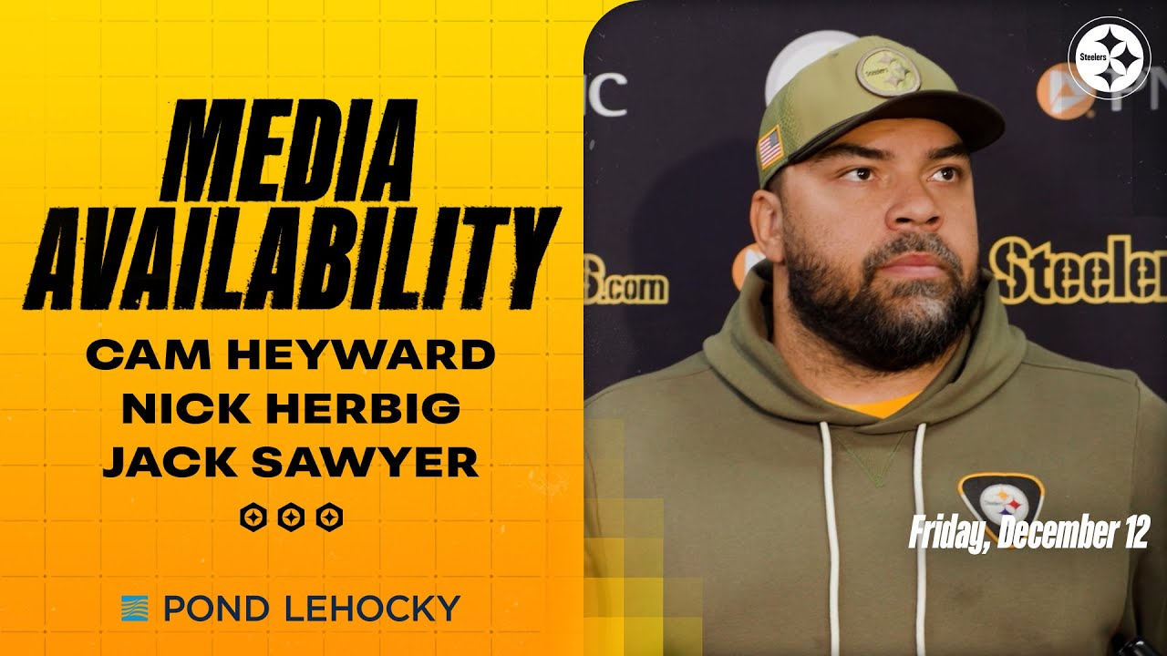 Cam Heyward, Nick Herbig, Jack Sawyer Media Availability (Dec. 12) | Pittsburgh Steelers