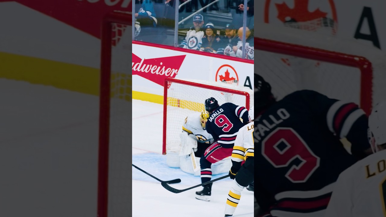 Alex Iafallo goes roof daddy 😮‍💨 #gojetsgo