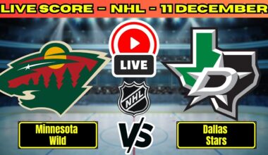 🔴 Minnesota Wild vs Dallas Stars | NHL PLAY BY PLAY | Live Score Update December 11