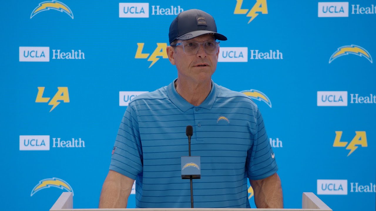 Jim Harbaugh On Preparation For Chiefs | LA Chargers