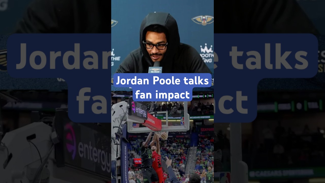 Jordan Poole on impact of fans #pelicans #nba #shorts