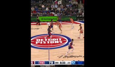 3rd Quarter Top Plays | Pistons vs Hawks #nba #pistons