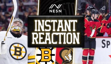 INSTANT REACTION: Bruins Fall 7-2 in Loss to Senators