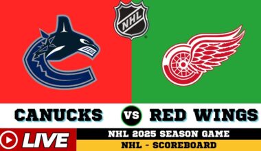 🔴LIVE : Detroit Red Wings Vs Vancouver Canucks | NHL 2025 | NHL Live SCOREBOARD | Dec 9 2025