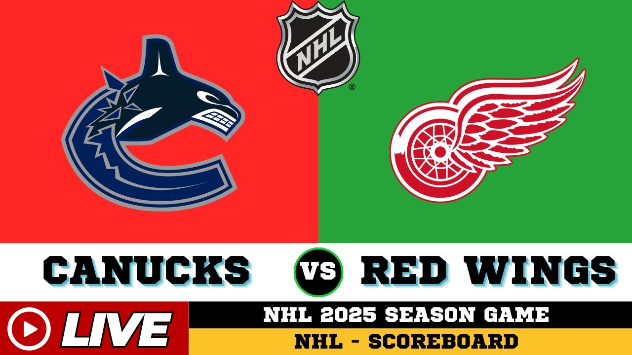 🔴LIVE : Detroit Red Wings Vs Vancouver Canucks | NHL 2025 | NHL Live SCOREBOARD | Dec 9 2025