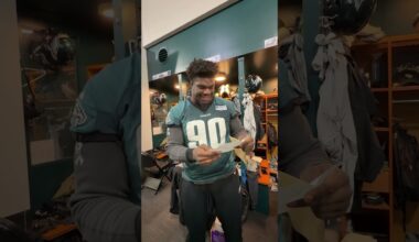 Opening the sweetest letters from the Eagles Kids Club #shorts